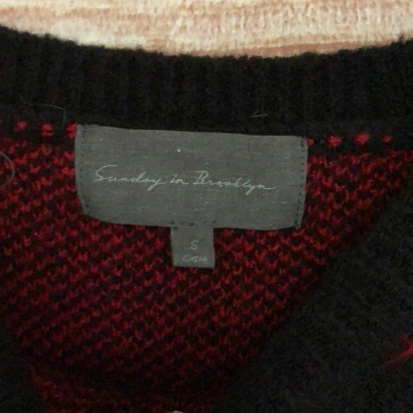 Anthropologie Sunday in Brooklyn Plaid Sweater - Picture 3 of 4